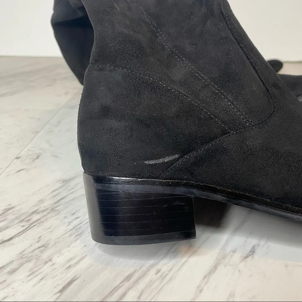 Marc Fisher Yuna Over The Knee Faux Suede Black Boot 6M